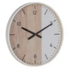 Zegar KUMINA 60 cm naturalny biały