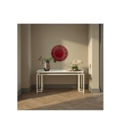 Zegar LEONARDO 49 cm czerwony złoty