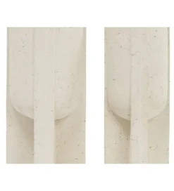 Zestaw 2 donic FERVA 101 cm 80 cm biała