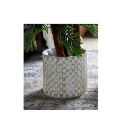 Zestaw 2 doniczek GRABADY 30 cm 25 cm naturalne