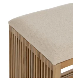 Zestaw 2 ławek BELLAMONTE 50 cm 41 cm drewno teak