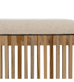 Zestaw 2 ławek BELLAMONTE 50 cm 41 cm drewno teak