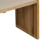 Zestaw 2 ławek BELLAMONTE 115 cm 106 cm drewno teak