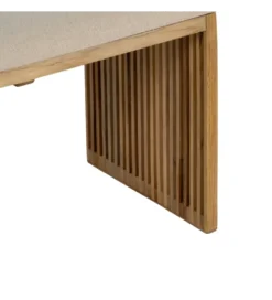 Zestaw 2 ławek BELLAMONTE 115 cm 106 cm drewno teak