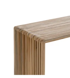 Zestaw 2 konsol BELLAMONTE 85 cm 75 cm drewno teak