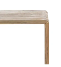 Zestaw 2 konsol BELLAMONTE 85 cm 75 cm drewno teak