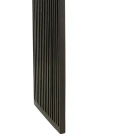 Zestaw 2 konsol SHELFY 130 i 118 cm drewno teak czarna