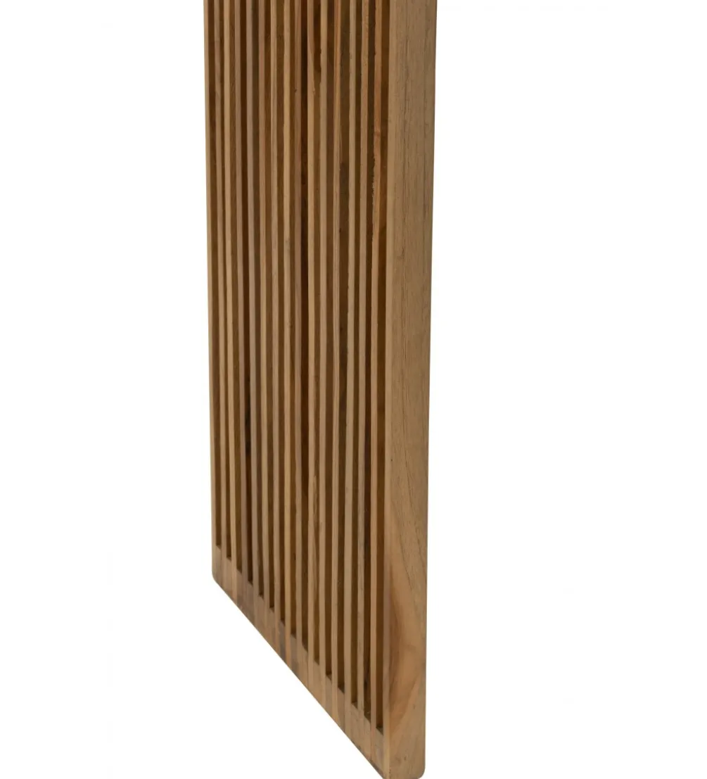 Zestaw 2 konsol SHELIS 130 cm 118 cm drewno teak