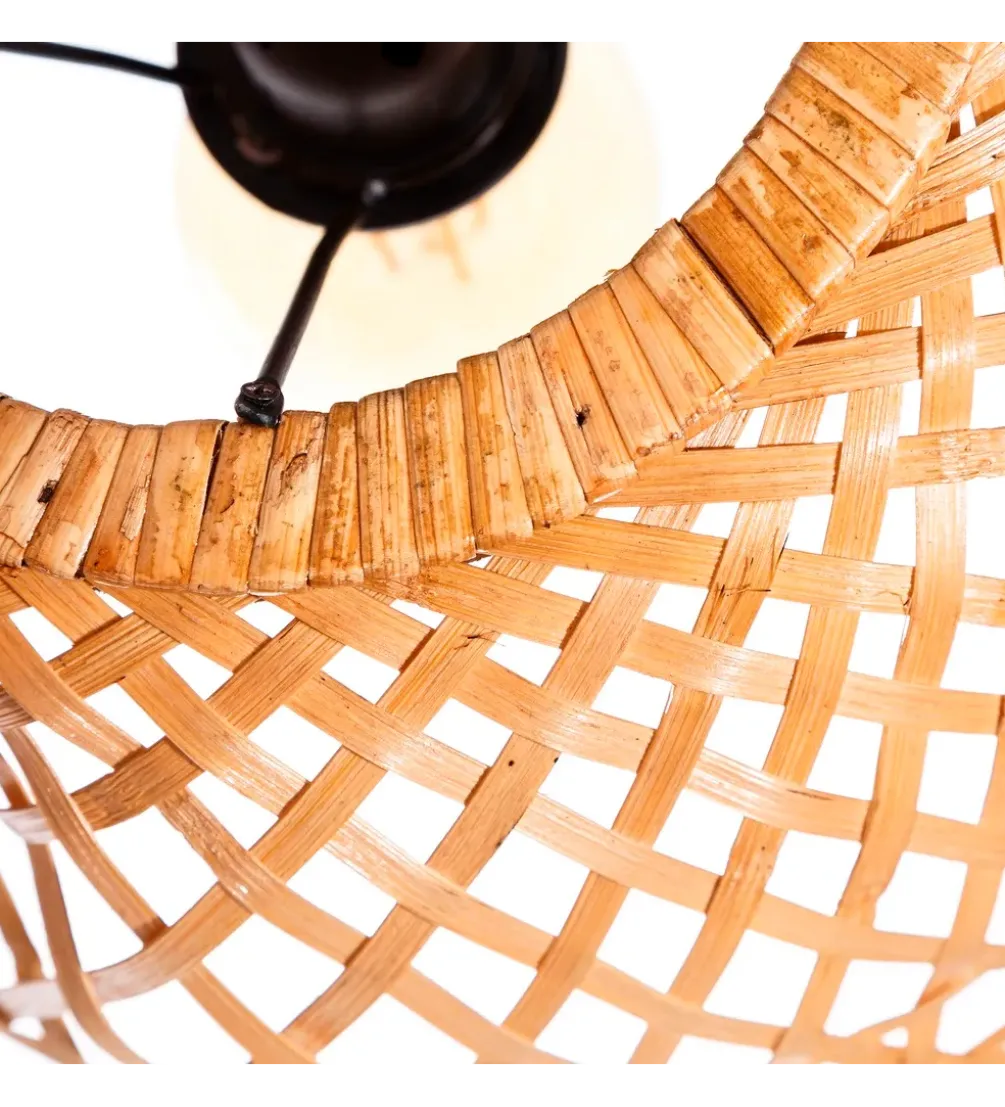 Zestaw 2 lamp wiszących WATEY 42 cm naturalne