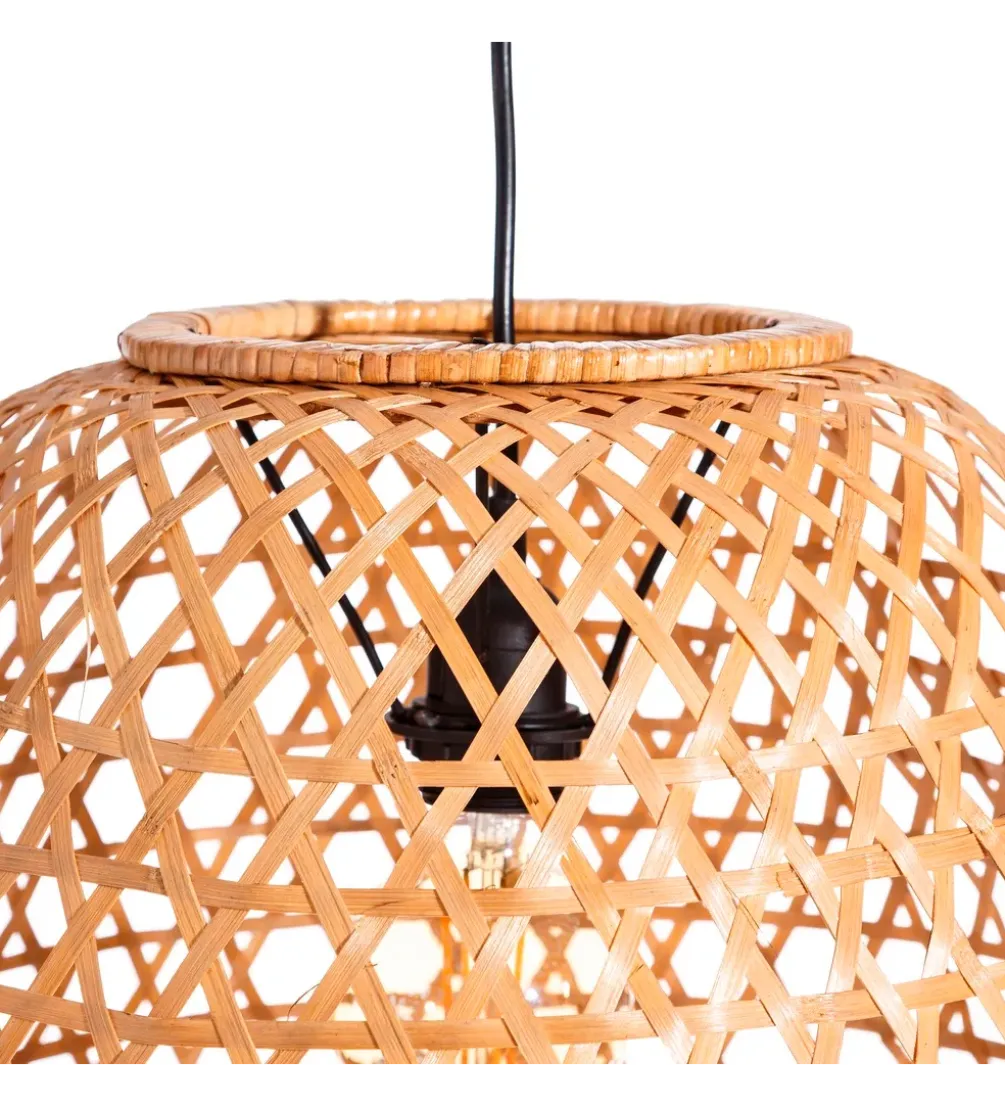 Zestaw 2 lamp wiszących WATEY 42 cm naturalne