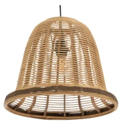 Zestaw 2 lamp wiszących WIESEM 41 i 33 cm naturalne