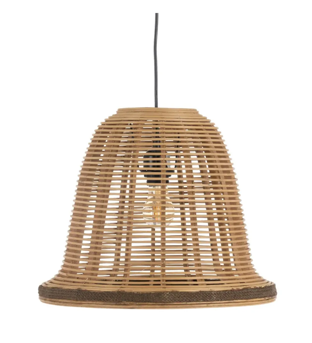 Zestaw 2 lamp wiszących WIESEM 41 i 33 cm naturalne