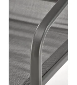 Zestaw ogrodowy CONOR sofa 114 cm dwa fotele 76 cm stolik 75 cm czarno szary