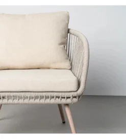 Zestaw ogrodowy DUNA sofa 153 cm dwa fotele 74 cm stolik 66 cm
