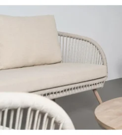 Zestaw ogrodowy DUNA sofa 153 cm dwa fotele 74 cm stolik 66 cm