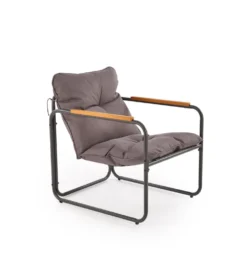 Zestaw ogrodowy HUDSON sofa 116 cm dwa fotele 75 cm ława 68 cm popielaty brązowy