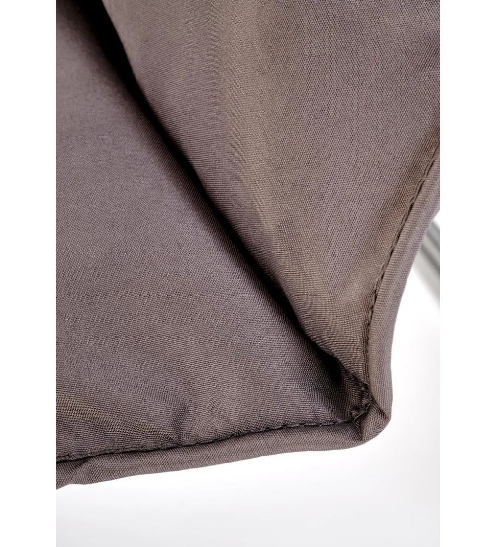 Zestaw ogrodowy HUDSON sofa 116 cm dwa fotele 75 cm ława 68 cm popielaty brązowy