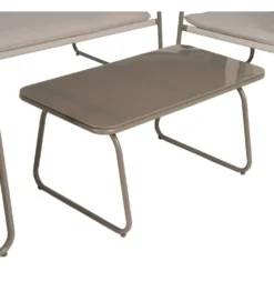 Zestaw ogrodowy OMAMA Szary 2 fotele + sofa + stolik