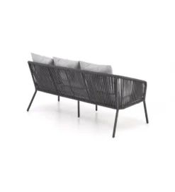 Zestaw ogrodowy ROCCA ciemnoszary - sofa + 2 x fotel + ława