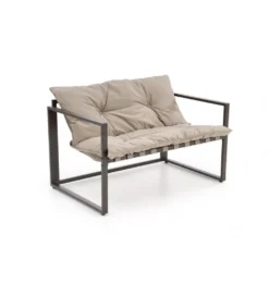Zestaw ogrodowy SHARK brązowy - sofa + 2 x fotel + ława