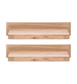 Zestaw 2 półki wiszące SALVADOR 90 cm w optyce dębu naturalny