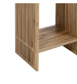 Zestaw 2 regałów BELLAMONTE drewno teak 86 cm 68 cm