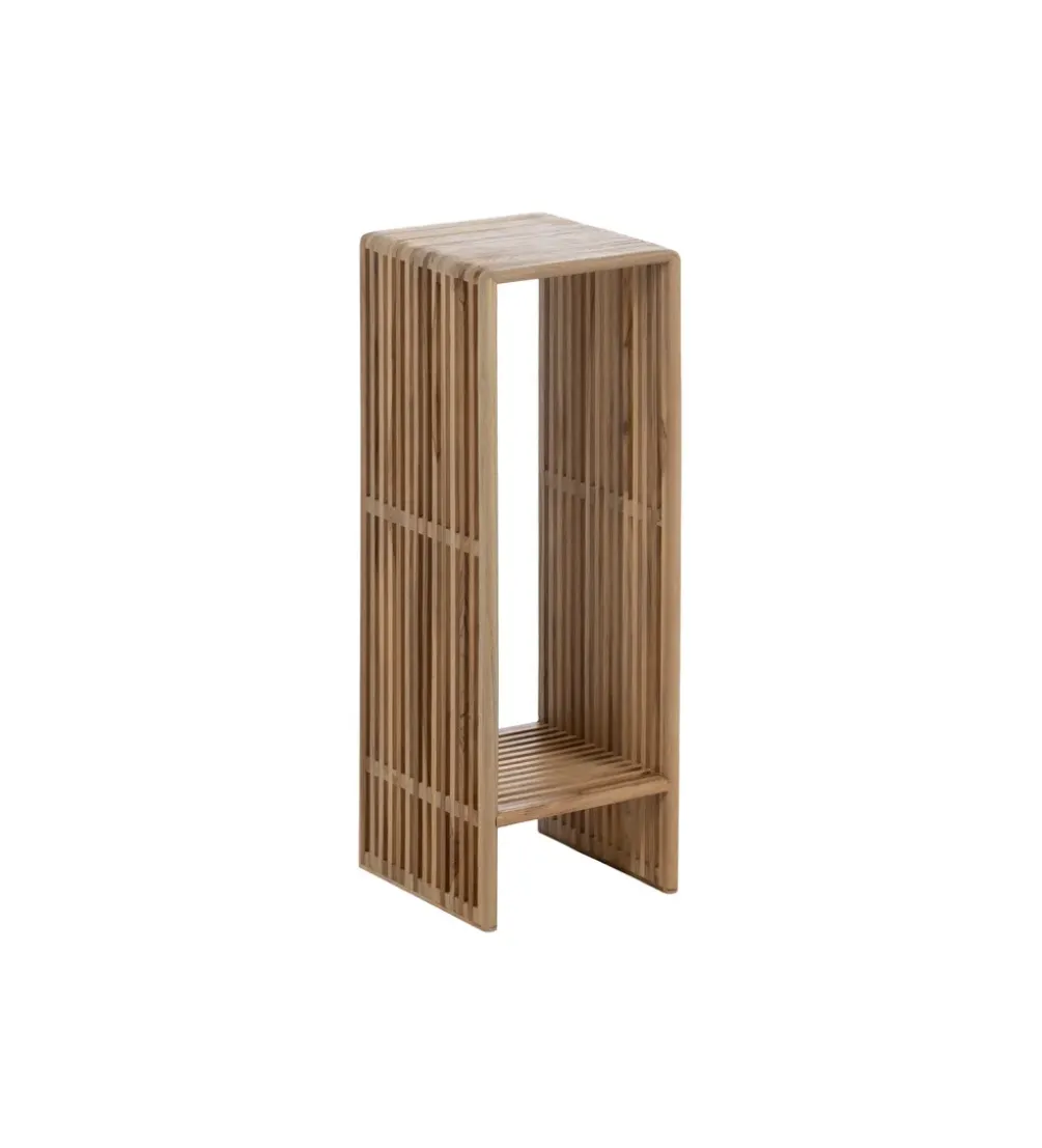 Zestaw 2 regałów BELLAMONTE drewno teak 86 cm 68 cm