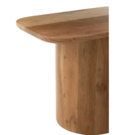 Zestaw 2 stolików kawowych ACATA 60 cm 80 cm drewno akacja