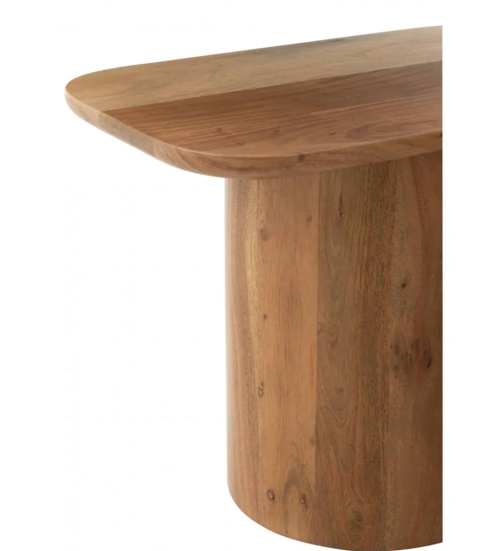 Zestaw 2 stolików kawowych ACATA 60 cm 80 cm drewno akacja