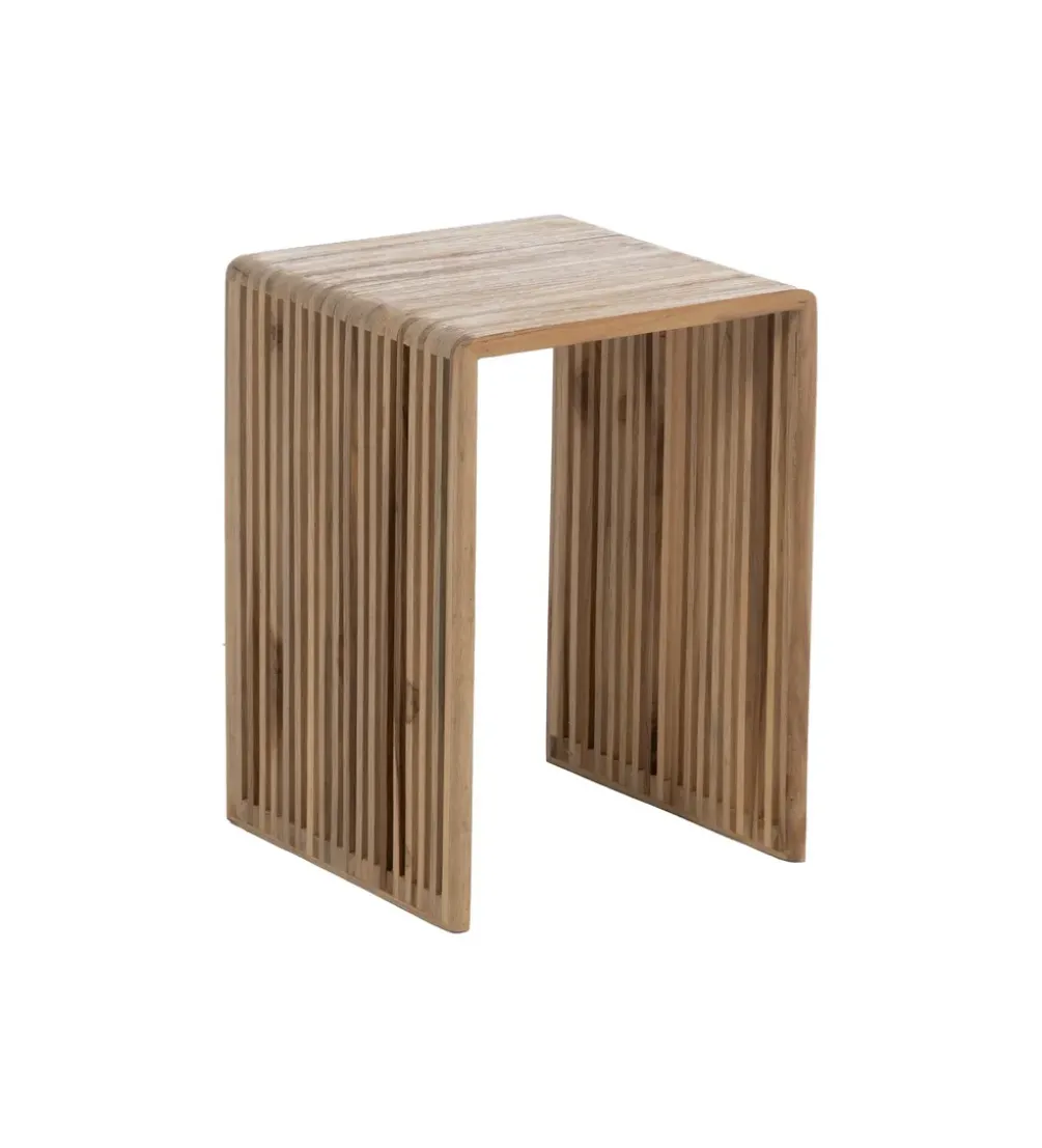 Zestaw 3 stolików kawowych BELLAMONTE 65 cm 55 cm 35 cm naturalnych