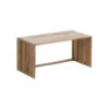Zestaw 2 stolików kawowych BELLAMONTE 85 cm 75 cm drewno teak