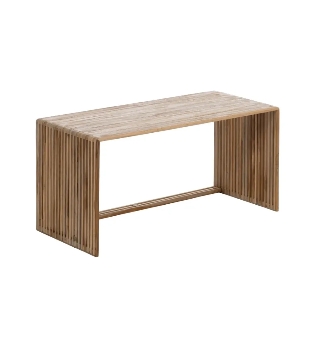 Zestaw 2 stolików kawowych BELLAMONTE 85 cm 75 cm drewno teak