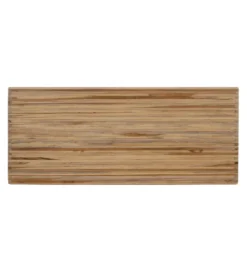 Zestaw 2 stolików kawowych BELLAMONTE 85 cm 75 cm drewno teak