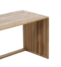 Zestaw 2 stolików kawowych BELLAMONTE 85 cm 75 cm drewno teak