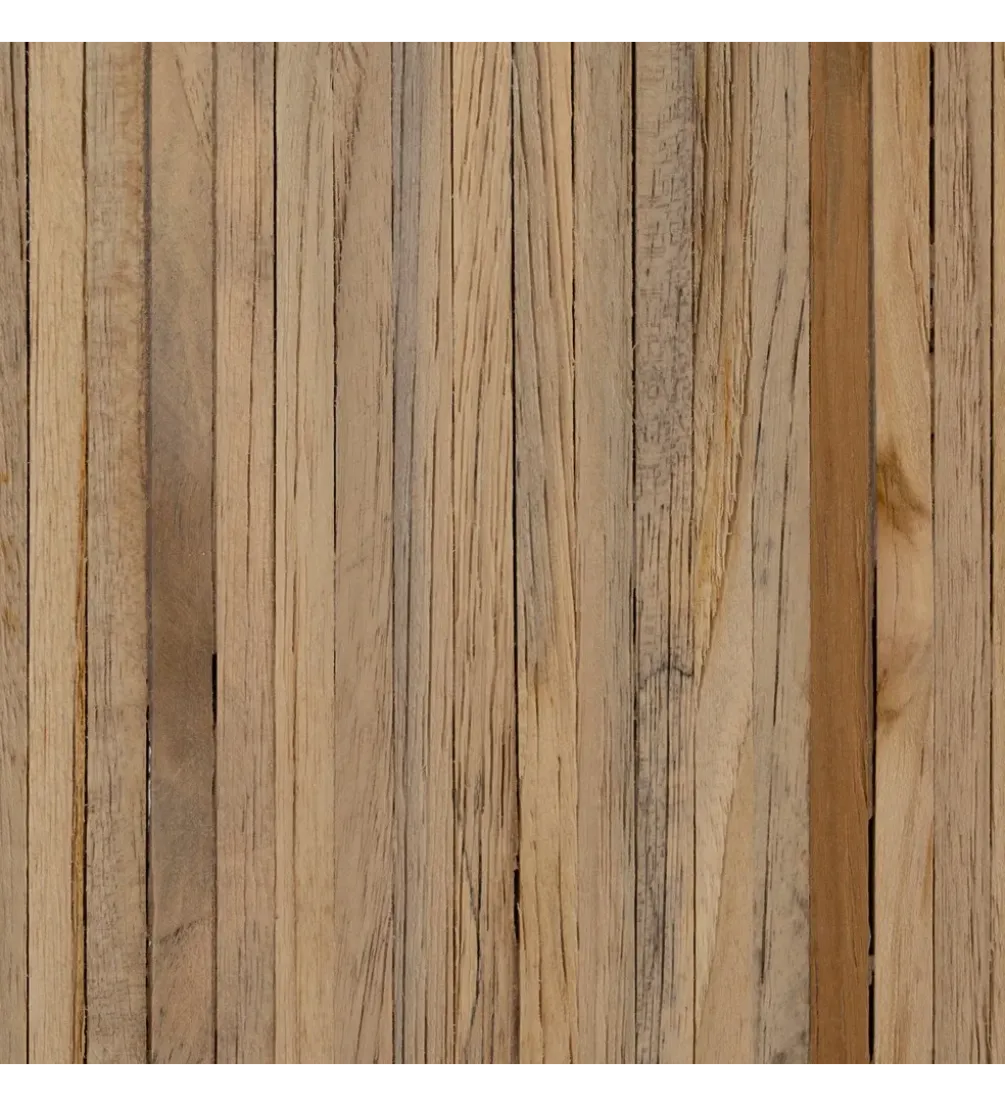 Zestaw 2 stolików kawowych BELLAMONTE 85 cm 75 cm drewno teak