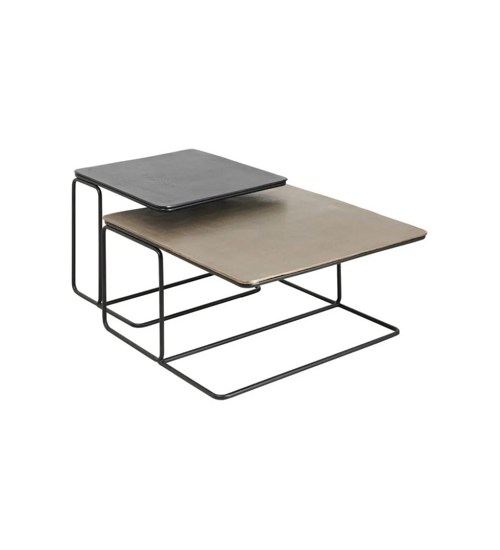 Zestaw 2 stolików kawowych DIEGO 70 cm