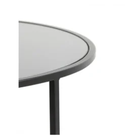Zestaw 2 stolików kawowych DUARTE 65 cm 75 cm czarne