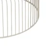 Zestaw 2 stolików kawowych FUKAO 65 cm 53 cm kremowe