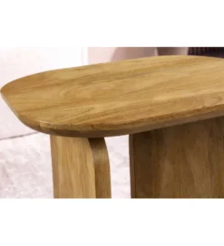 Zestaw 2 stolików kawowych GATSBY 100 cm 45 cm drewno mango