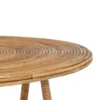 Zestaw 2 stolików kawowych MEGORY 60 cm 39 cm ratan