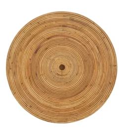 Zestaw 2 stolików kawowych MEGORY 60 cm 39 cm ratan