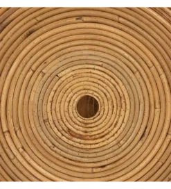 Zestaw 2 stolików kawowych MEGORY 60 cm 39 cm ratan