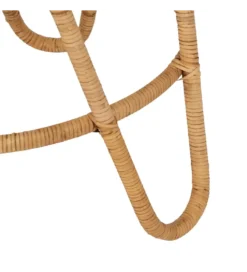 Zestaw 2 stolików kawowych MEGORY 60 cm 39 cm ratan