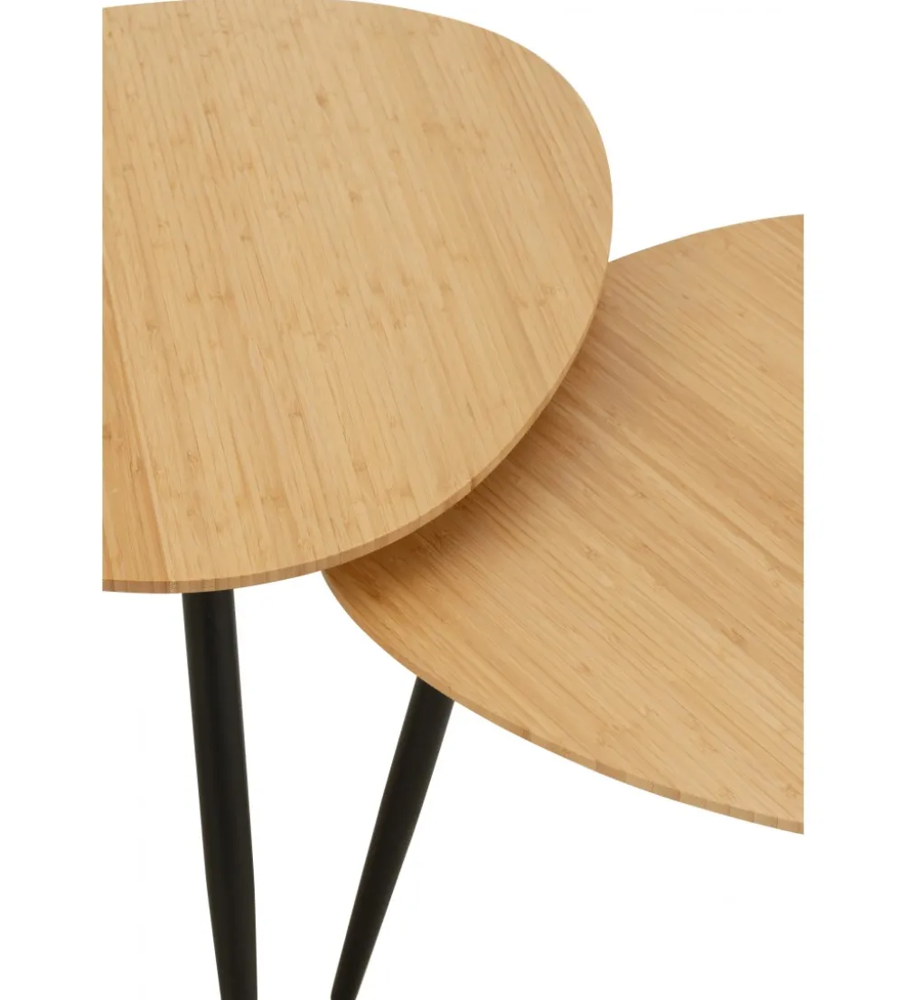 Zestaw 3 stolików kawowych PALETTE 56 cm 52 cm 47 cm