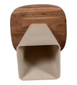 Zestaw 2 stolików kawowych PIMKO 50 cm 40 cm drewno akacja