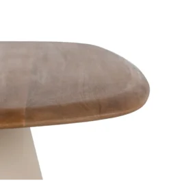 Zestaw 2 stolików kawowych RAGER 90 cm 70 cm drewno mango