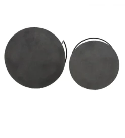 Zestaw 2 stolików kawowych RENGO 61 cm 76 cm czarne