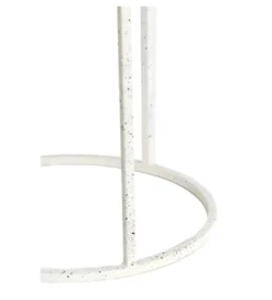 Zestaw 2 stolików kawowych SADAR 50 cm 52 cm białe
