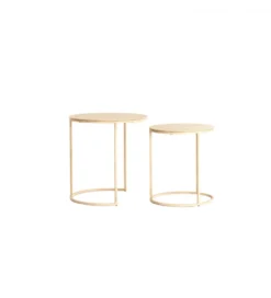 Zestaw 2 stolików kawowych SADAR 50 cm 52 cm