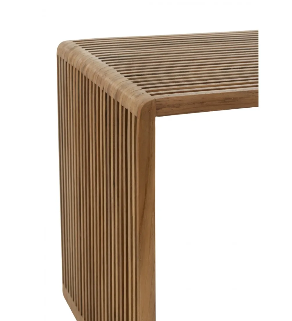 Zestaw 2 stolików kawowych SHELIS 50 cm 40 cm drewno teak
